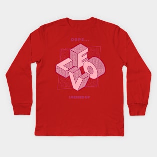 Love OOPs I messed Up Kids Long Sleeve T-Shirt